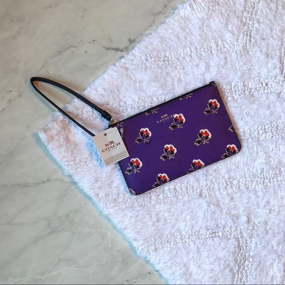 Coach Bramble Rose Wristlet